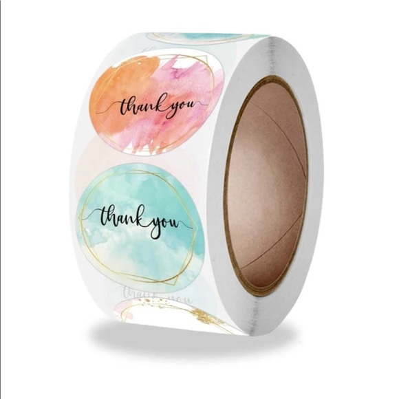 Other - Variety Roll of 500 Thank You Stickers